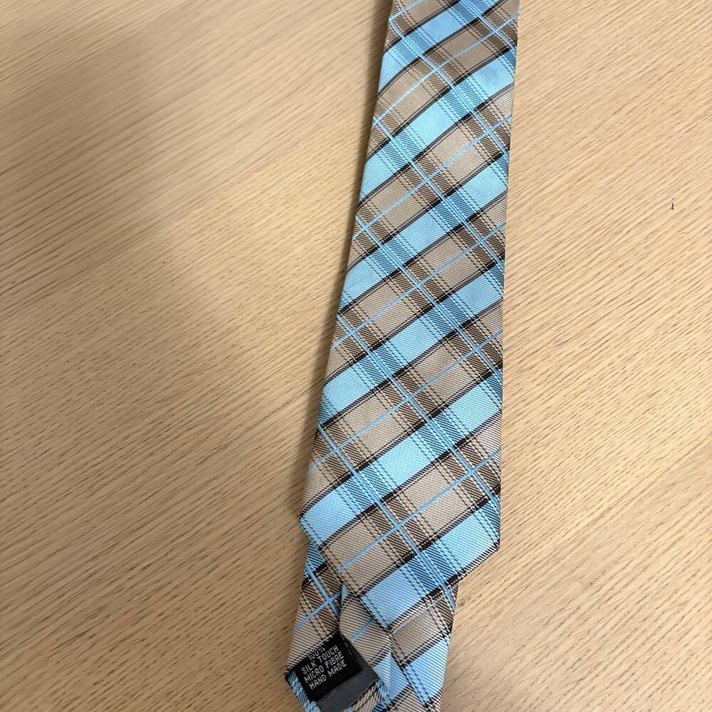 RETRO Paris Blue Men's 100% Silk Neck Tie One size